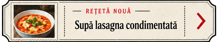 Rețetă nouă — Supă lasagna condimentată