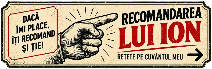 Recomandarea lui Ion — rețete pe cuvântul meu