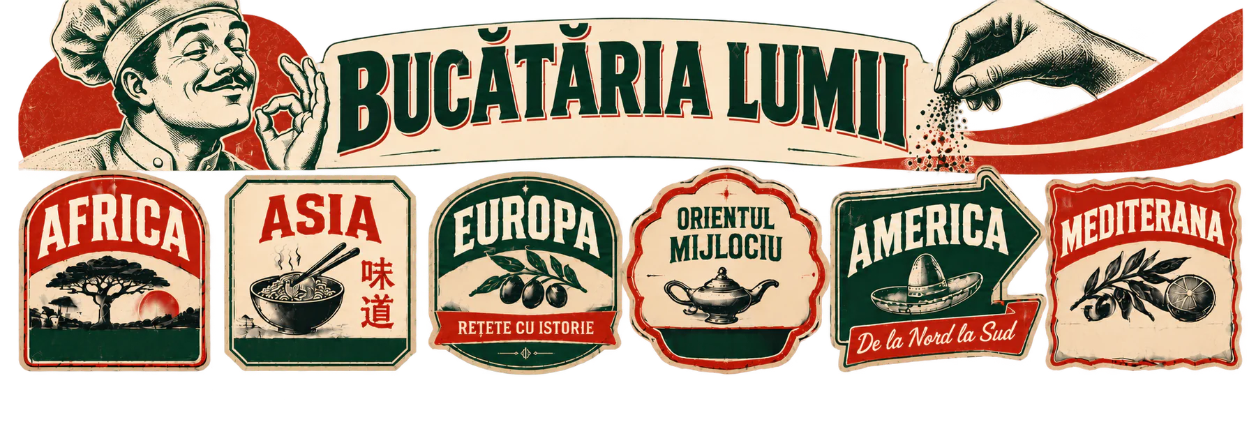 Bucătăria lumii — Africa, Asia, Europa, Orientul Mijlociu, America și Mediterana