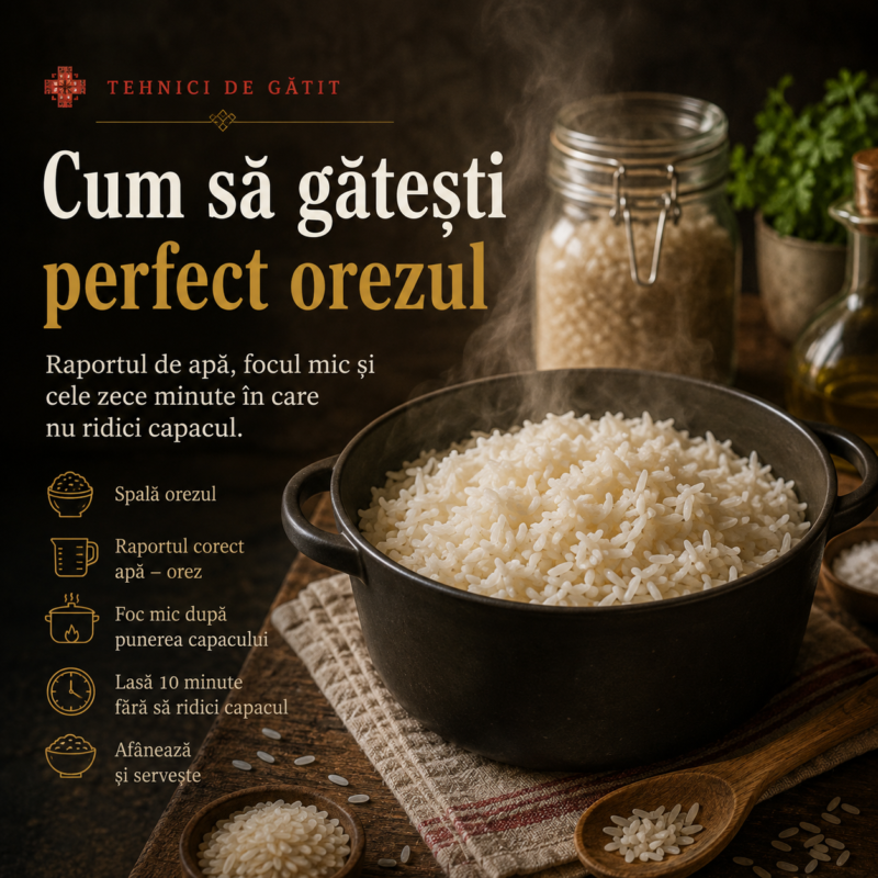 Cum să gătești perfect orezul