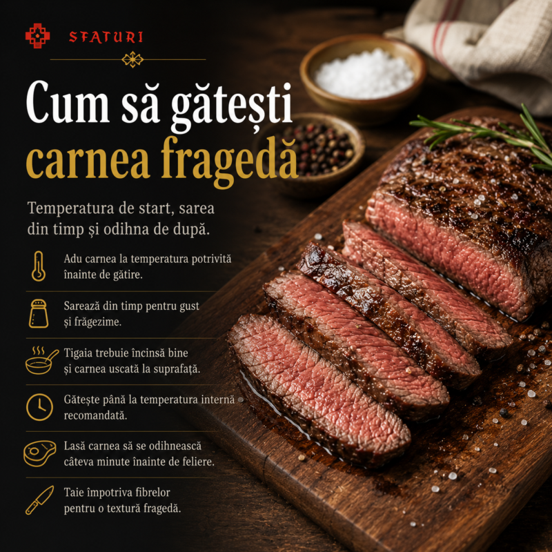 Cum să gătești carnea fragedă