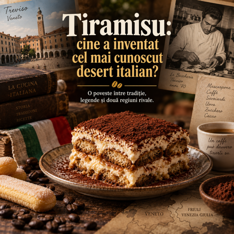 Tiramisu: cine a inventat cel mai cunoscut desert italian?