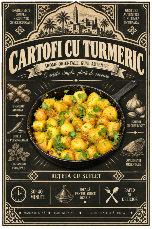 Cartofi cu turmeric – Batata Harra